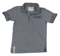 Tmavomodro-bílé pruhované polo tričko J.Jeans