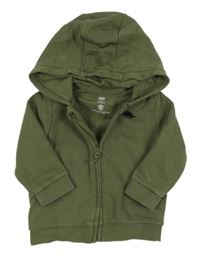 Khaki propínací mikina s kapucí F&F