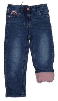 Tmavomodré podšité rifle s duhou Impidimpi