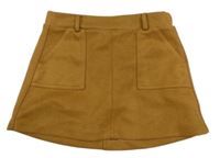 Medová semišová sukně C&A