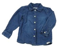 Tmavomodrá riflová košilová bunda Reserved