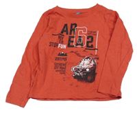 Červené triko s potiskem Dopodopo 