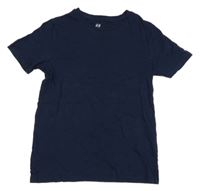 Tmavomodré tričko H&M