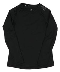 Černé sportovní funkční triko Adidas 