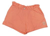 Neonově růžové teplákové kraťasy s nápisem Page one young