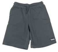 Šedé žebrované teplákové kraťasy Chapte