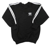 Černá mikina s logem Adidas