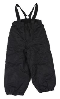 Černé šusťákové laclové oteplovačky H&M