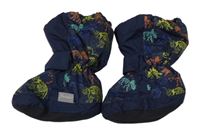 Tmavomodré šusťákové válenky s dinosaury Sterntaler vel. 19-20
