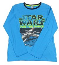 Modro-černé pyžamové triko se Star Wars C&A