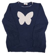 Tmavomodrý svetr s motýlkem zn. Topolino