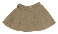 Béžová manšestrová sukně M&S