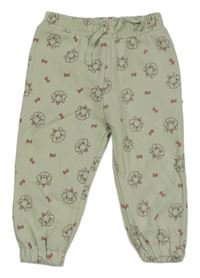 Světleolivové tepláky s kočičkami Marií PRIMARK