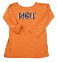 Tmavooranžové triko s logem No Bell