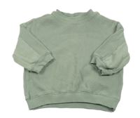 Olivová žebrovaná oversize mikina H&M