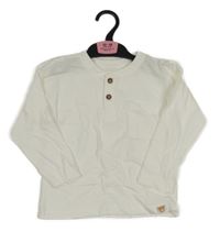 Nové - bílé triko s medvídkem a kapsou St. Bernard