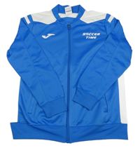 Modro-bílá propínací sportovní mikina s logem JOMA