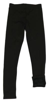 Černé teplákové zateplené legíny SOFTMILK