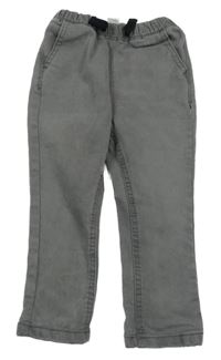 Šedé skinny teplákové rifle St. Bernard