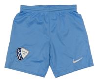 Modré funkční fotbalové kraťasy se znakem Nike