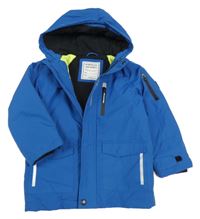 Safírová šusťáková zateplená bunda s kapucí Matalan