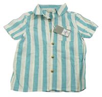 Azurovo-smetanová pruhovaná košile Primark