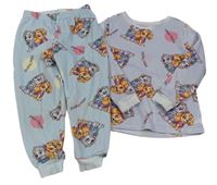 Světlemodré puntíkaté plyšové pyžamo s Paw Patrol George