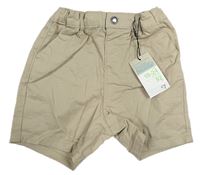 Béžové plátěné chino kraťasy Primark