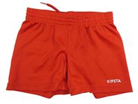 Červené sportovní funkční kraťasy Kipsta