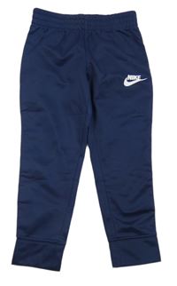 Tmavomodré sportovní tepláky s logem Nike