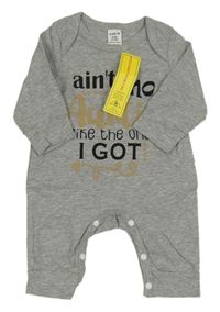 Nové - Šedý melírovaný overal s nápisem Shein