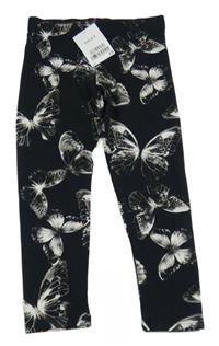 Nové - Černé legíny s motýly Next