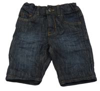 Tmavomodré riflové straight kraťasy Denim Co.