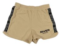 Světlehnědé teplákové kraťasy s nápisem River Island