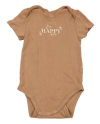 Hnědé body s nápisem s květy C&A