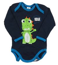 Tmavomodré body s dinosaurem Topomini