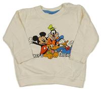 Smetanová mikina s Mickeym a přáteli Disney