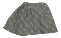 Béžovo-černá kostkovaná sukně Zara