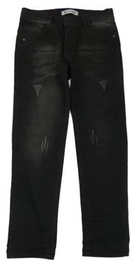 Černé skinny rifle s prošoupáním