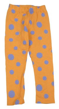 Oranžové puntíkaté teplé legíny LC Waikiki