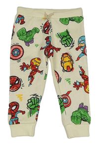 Béžové tepláky s Avengers Marvel