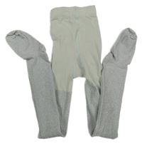 Světlešedo-stříbrné punčocháče H&M