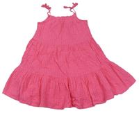 Růžové vzorované šaty F&F