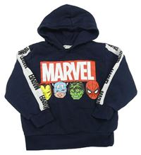 Tmavomodrá mikina s Marvel a kapucí H&M