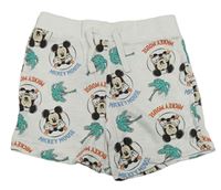 Bílé bavlněné kraťasy s Mickeym Primark