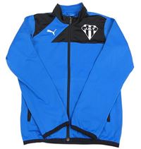 Modro-černá sportovní propínací mikina s logem zn. Puma