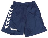 Tmavomodré sportovní kraťasy s logem zn. Hummel