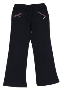 Tmavomodré flare tregíny se zipy 