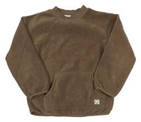 Hnědá fleecová mikina George