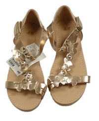 Nové - zlaté sandále s motýlky H&M vel. 32